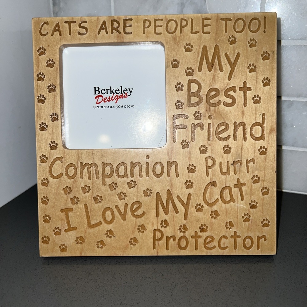 Square I love my cat picture Frame Berkeley Designs